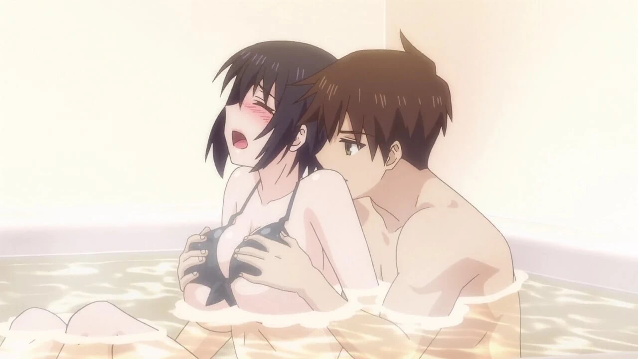 Junges Mädchen lässt sich in der Badewanne ficken